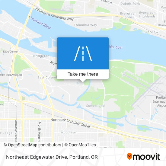 Northeast Edgewater Drive map