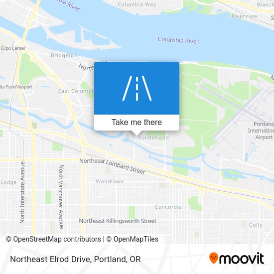 Northeast Elrod Drive map