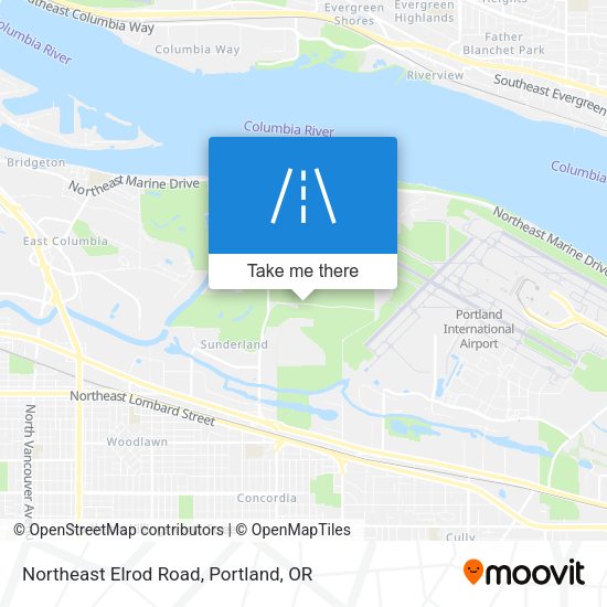 Northeast Elrod Road map