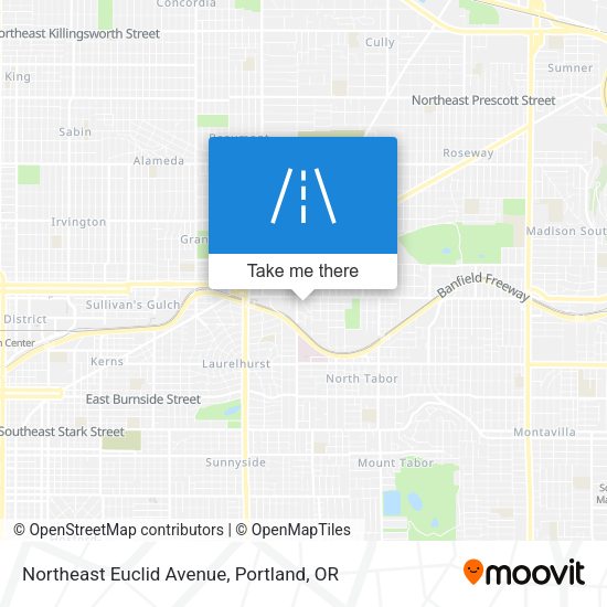 Northeast Euclid Avenue map