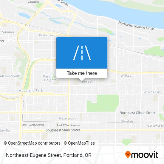 Mapa de Northeast Eugene Street