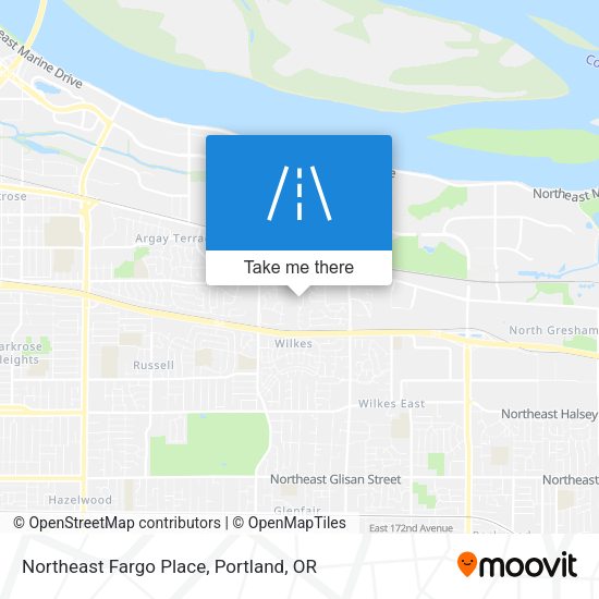 Northeast Fargo Place map