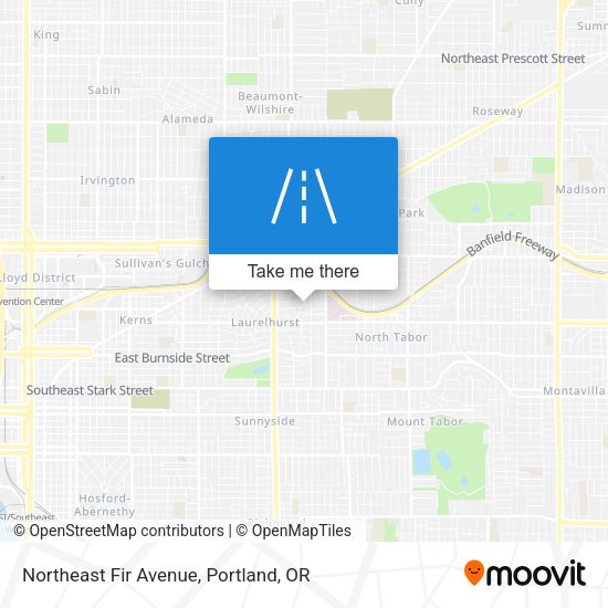 Northeast Fir Avenue map