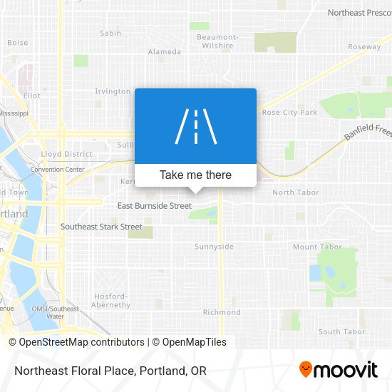 Northeast Floral Place map