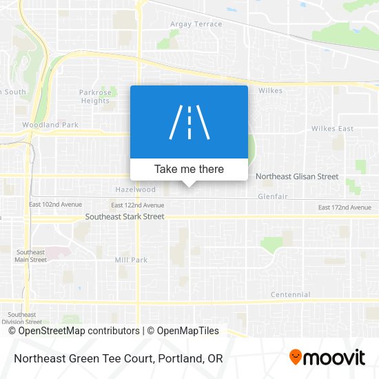 Northeast Green Tee Court map