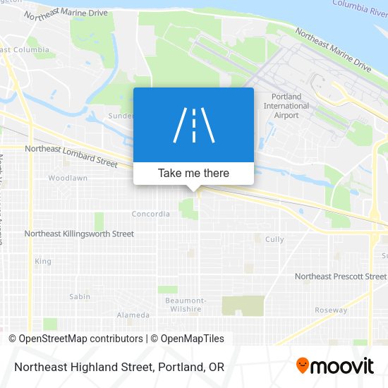 Northeast Highland Street map