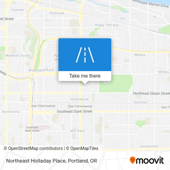 Northeast Holladay Place map