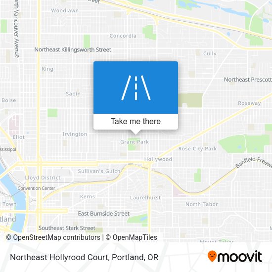 Northeast Hollyrood Court map