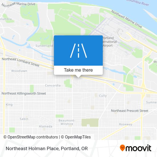 Mapa de Northeast Holman Place
