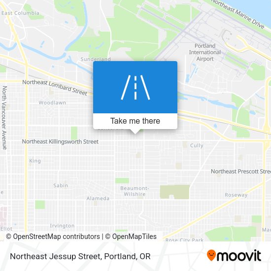 Mapa de Northeast Jessup Street