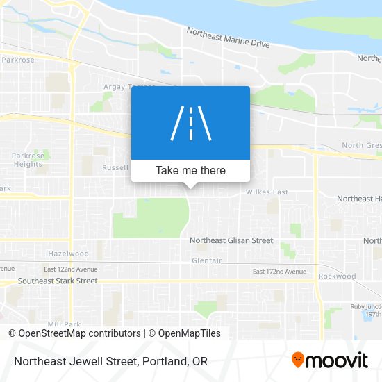 Mapa de Northeast Jewell Street