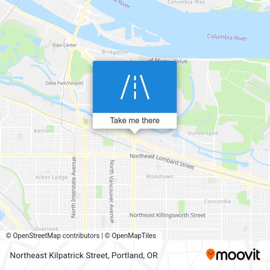 Mapa de Northeast Kilpatrick Street