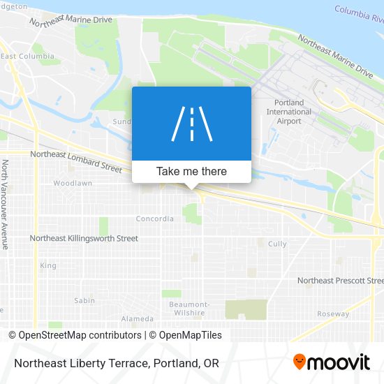 Mapa de Northeast Liberty Terrace