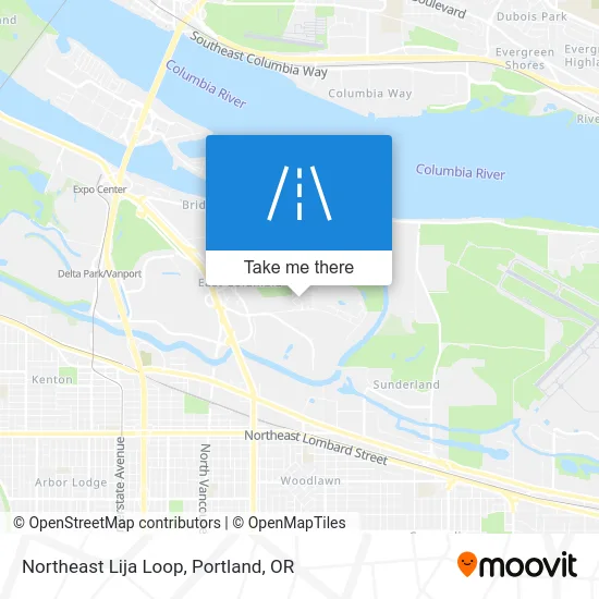 Northeast Lija Loop map