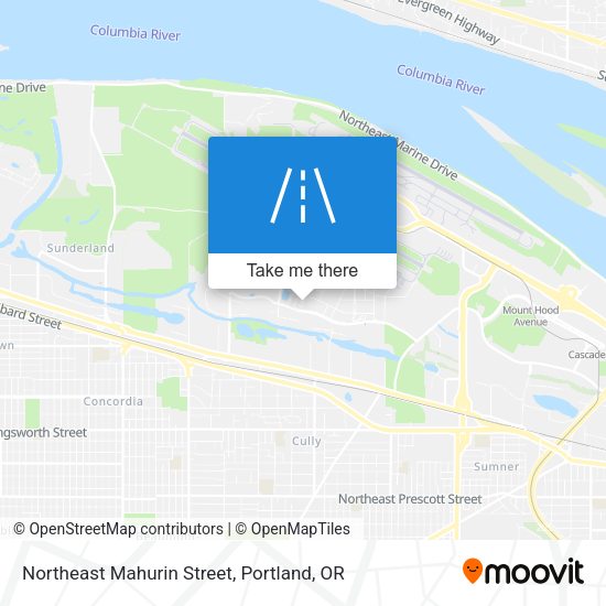 Northeast Mahurin Street map
