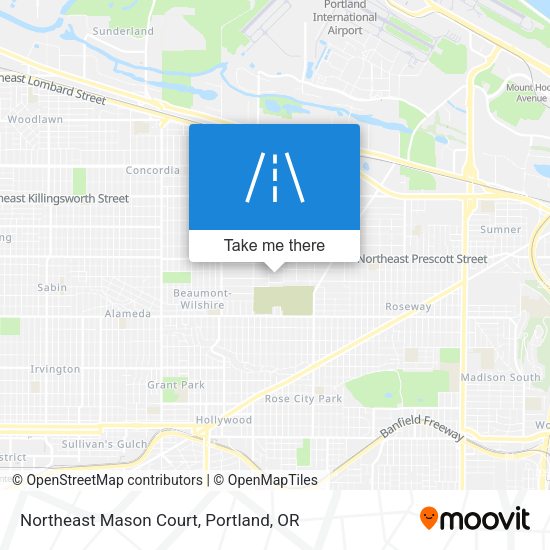 Northeast Mason Court map