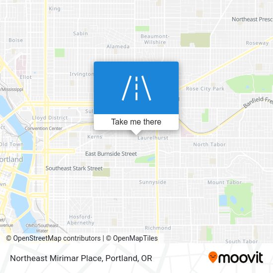 Northeast Mirimar Place map