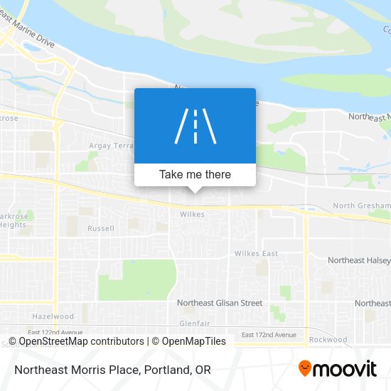 Northeast Morris Place map