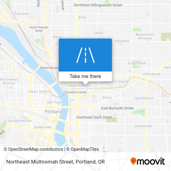 Northeast Multnomah Street map