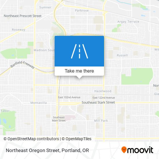 Northeast Oregon Street map