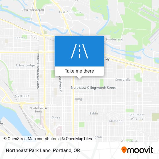 Mapa de Northeast Park Lane