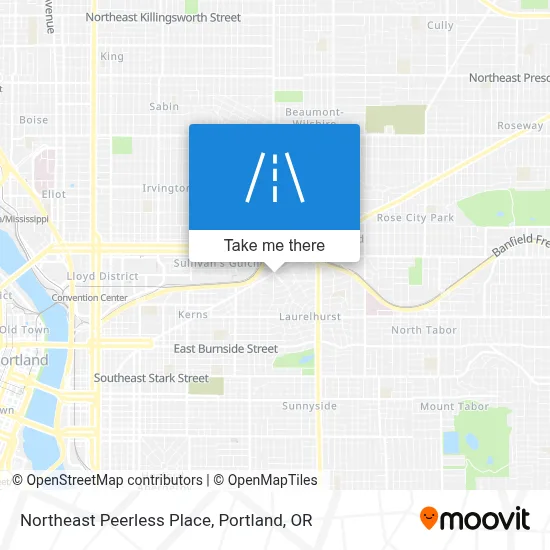 Northeast Peerless Place map