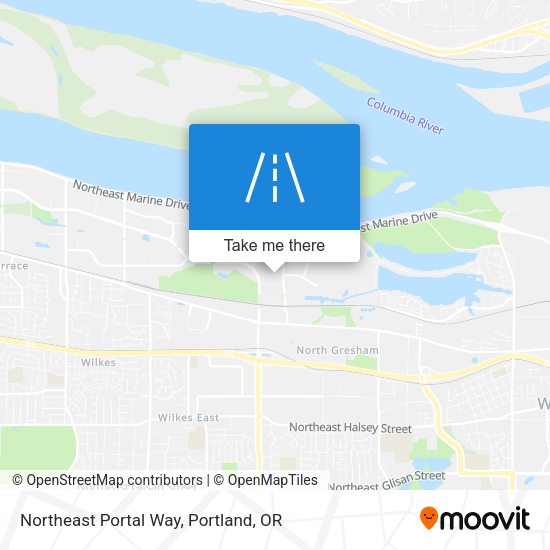 Northeast Portal Way map