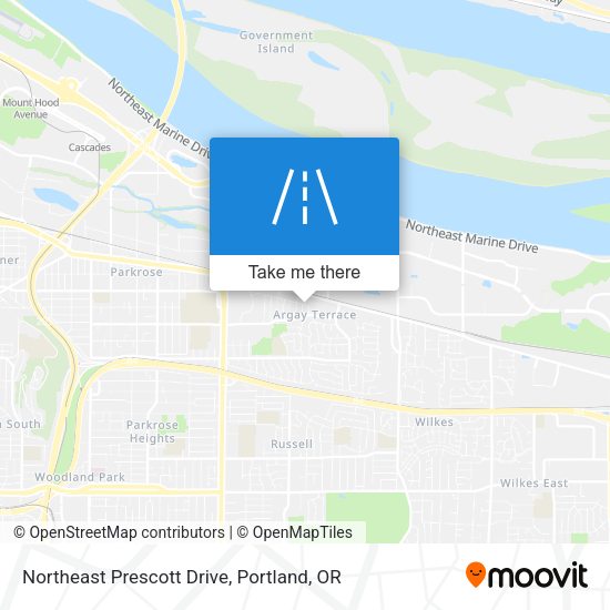 Northeast Prescott Drive map
