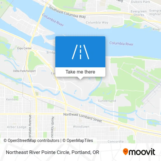 Northeast River Pointe Circle map