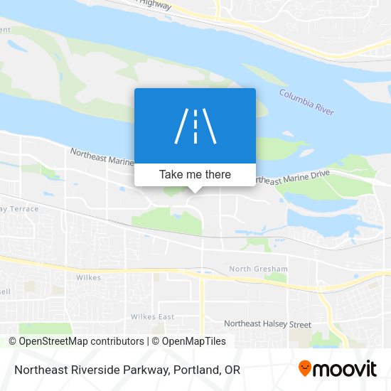 Northeast Riverside Parkway map