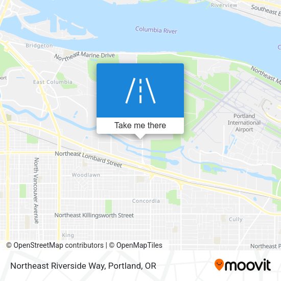 Northeast Riverside Way map