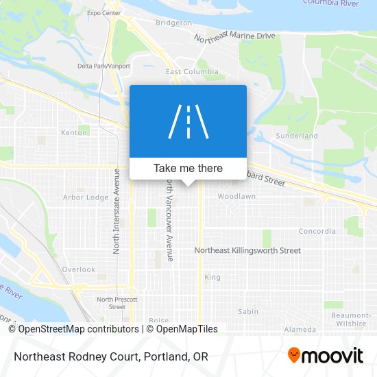 Northeast Rodney Court map