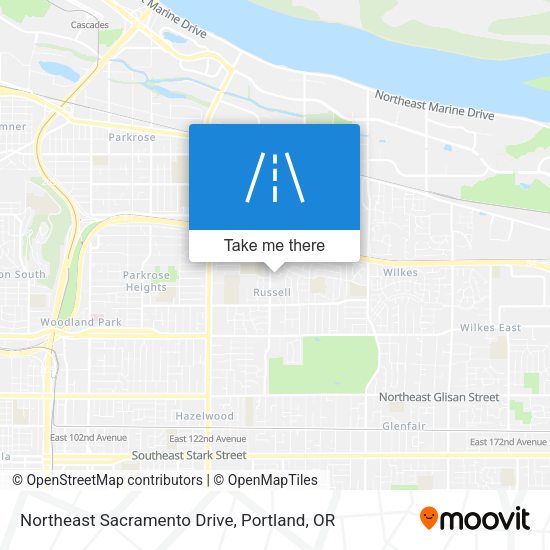 Northeast Sacramento Drive map