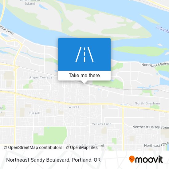 Mapa de Northeast Sandy Boulevard