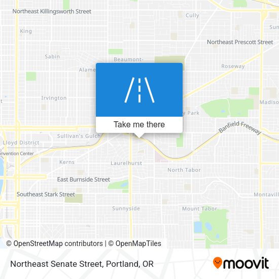 Northeast Senate Street map