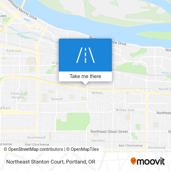 Northeast Stanton Court map