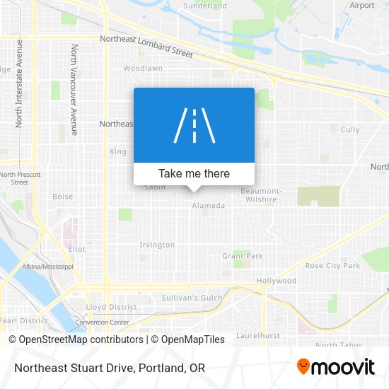 Northeast Stuart Drive map