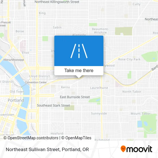 Northeast Sullivan Street map
