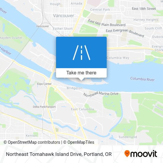Mapa de Northeast Tomahawk Island Drive