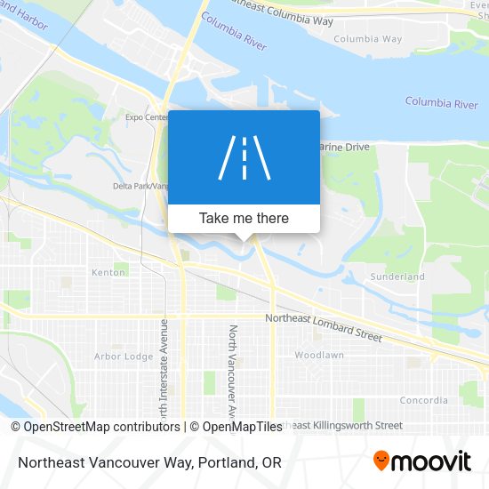 Northeast Vancouver Way map