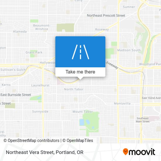 Mapa de Northeast Vera Street