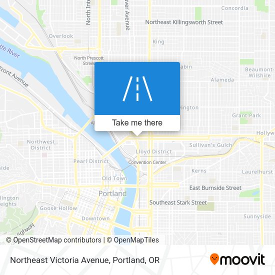 Mapa de Northeast Victoria Avenue