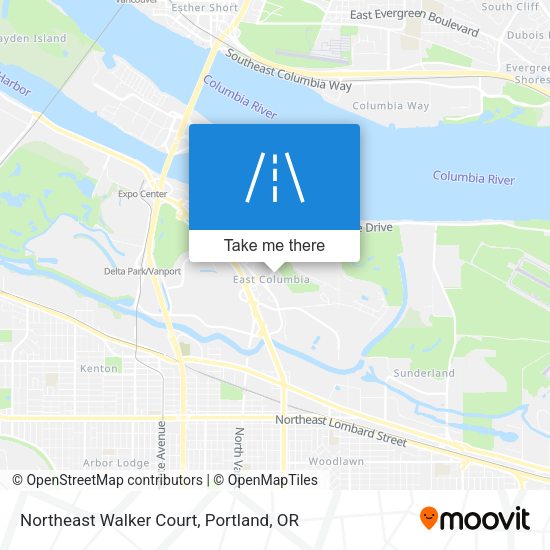 Mapa de Northeast Walker Court