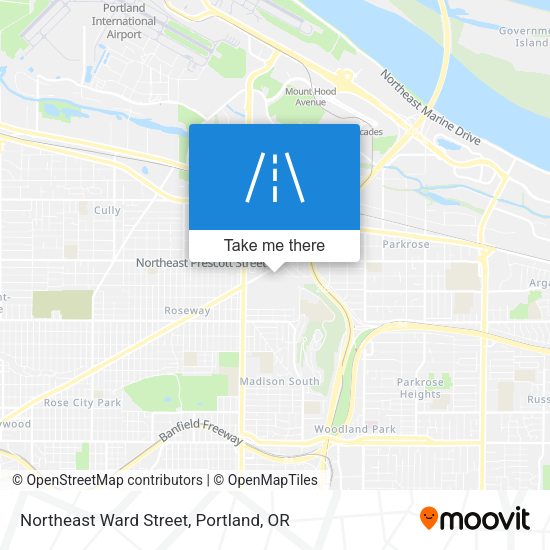 Northeast Ward Street map