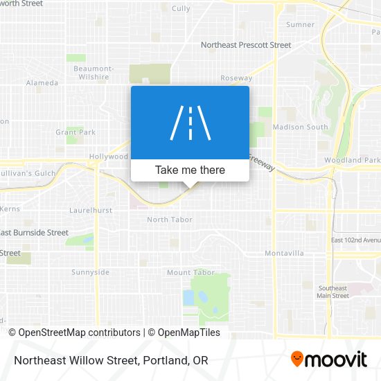 Mapa de Northeast Willow Street