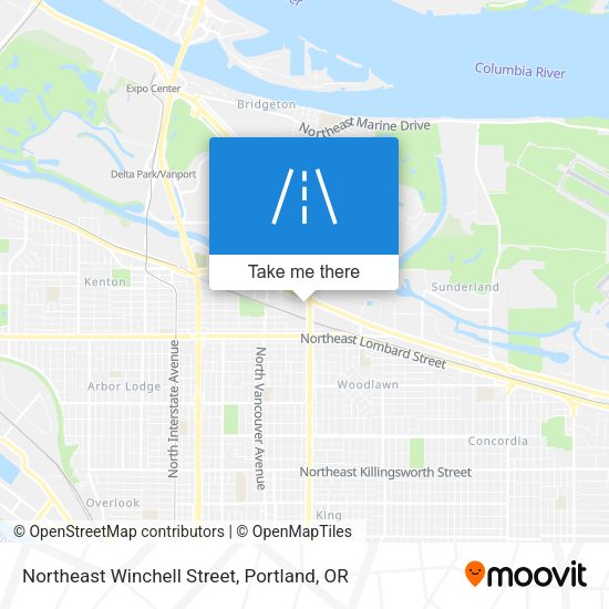 Northeast Winchell Street map