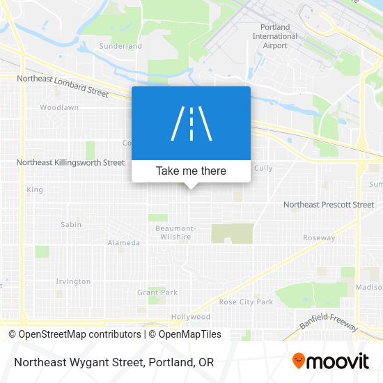 Northeast Wygant Street map