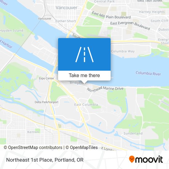 Northeast 1st Place map