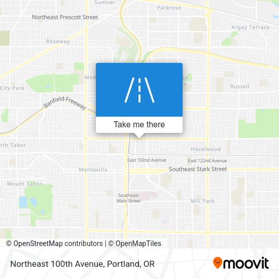 Mapa de Northeast 100th Avenue