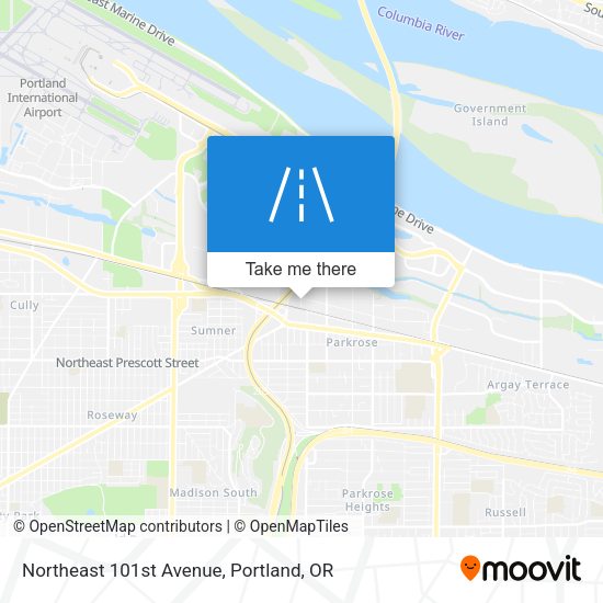 Mapa de Northeast 101st Avenue